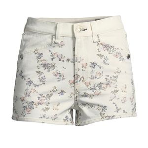 Rag & Bone floral cream color jeans shorts size 25